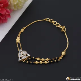 1 Gram Gold Plated Funky Design Mangalsutra Bracelet for Women - Style A364