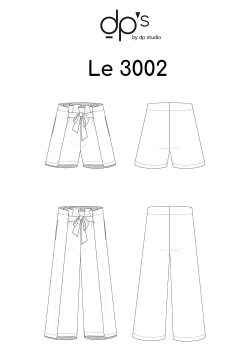 3002 / Pleated Shorts   Trousers