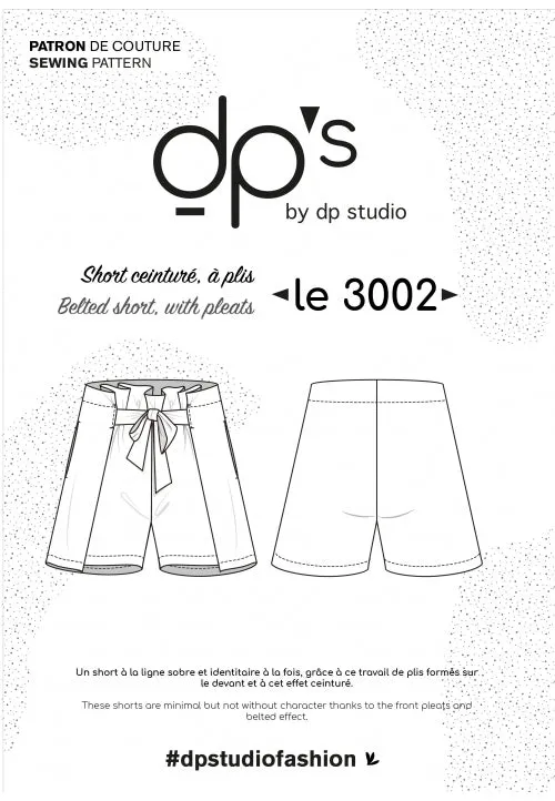 3002 / Pleated Shorts   Trousers