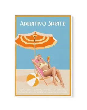 Aperitivo Spritz By Jenny Liz Rome | Framed Canvas Art Print