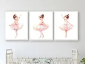 Ballet Dancer Nursery Prints - Set 1