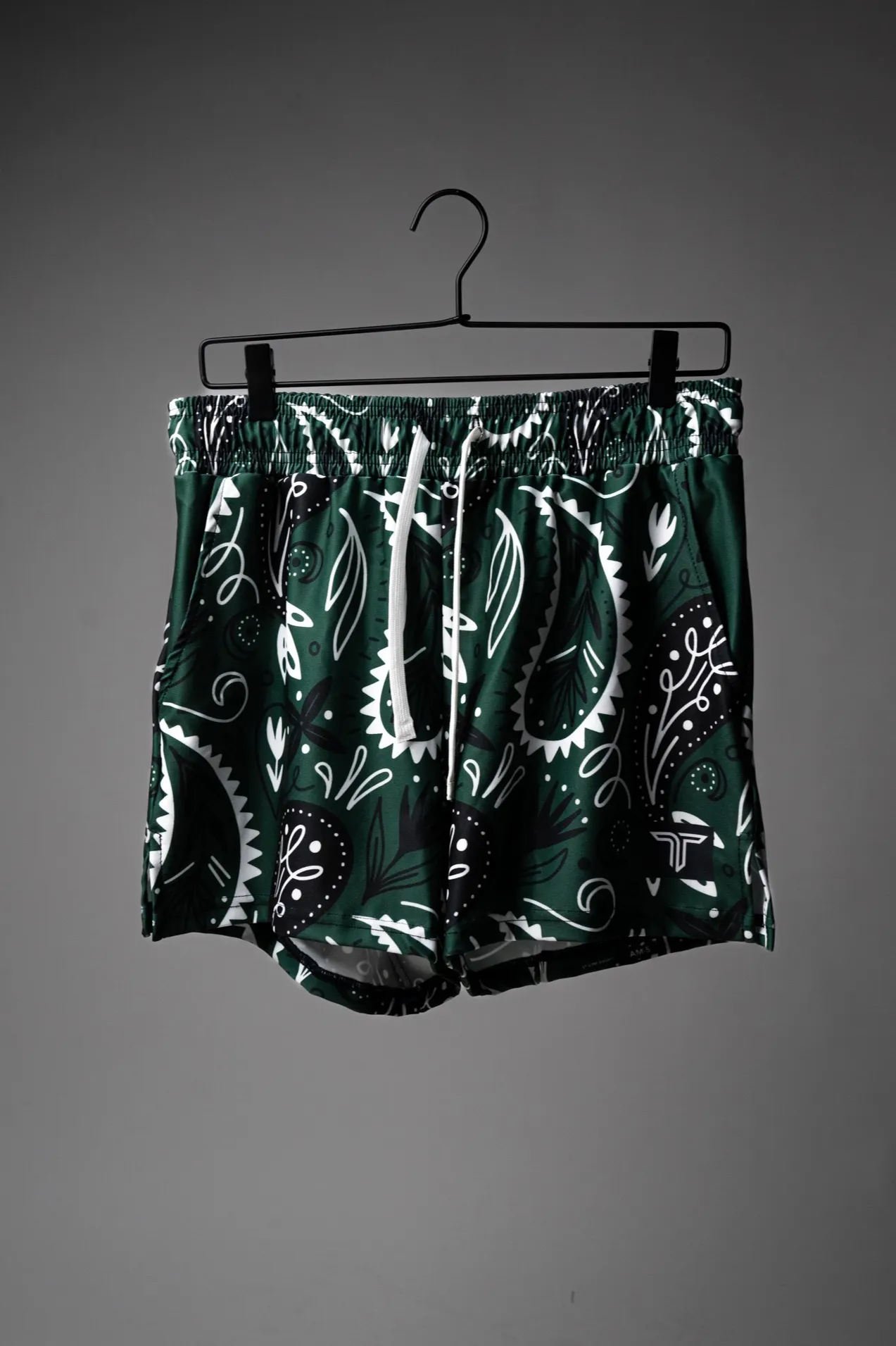 Bandana Gym Shorts (5” & 7" Inseam) - Hunter