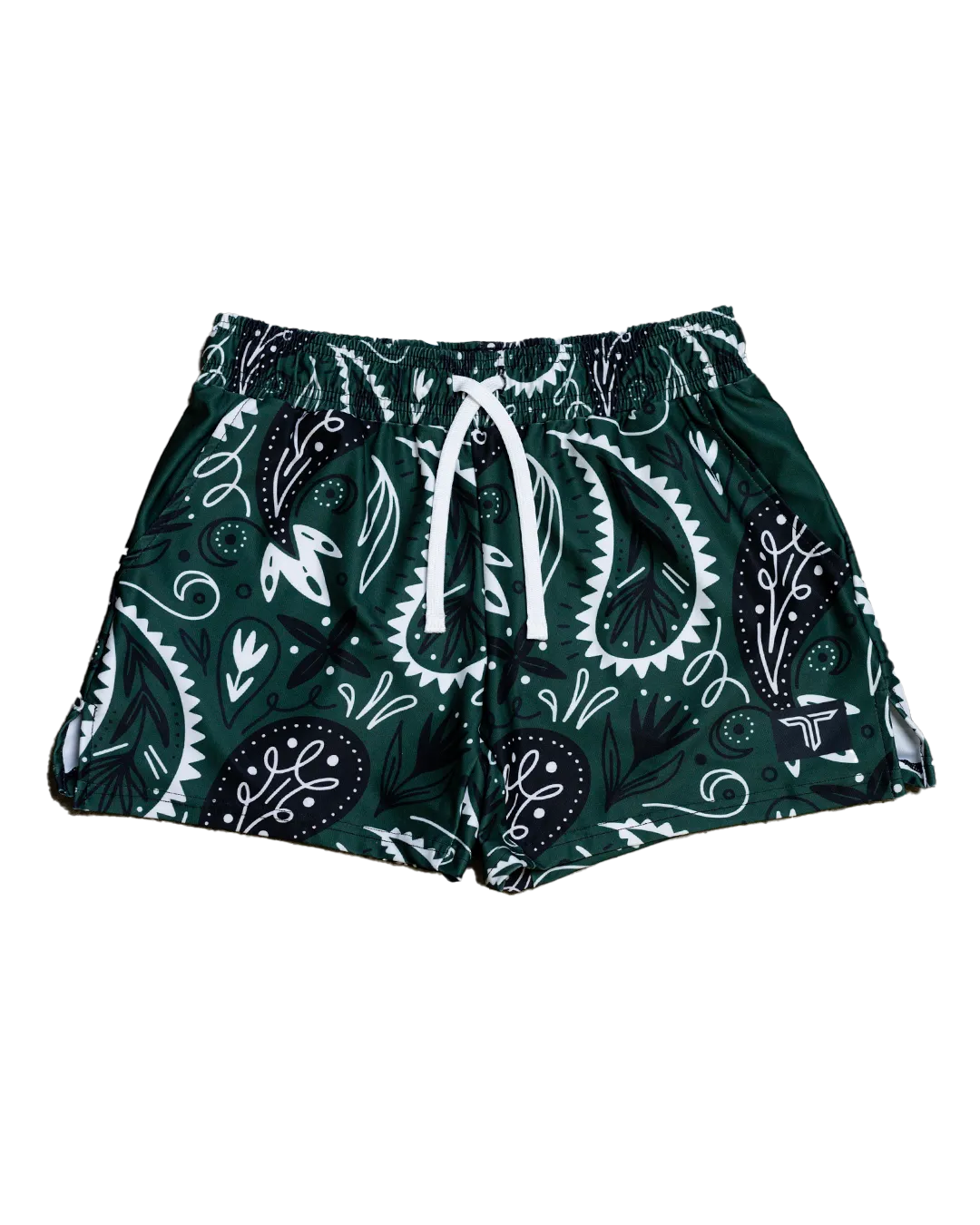 Bandana Gym Shorts (5” & 7" Inseam) - Hunter