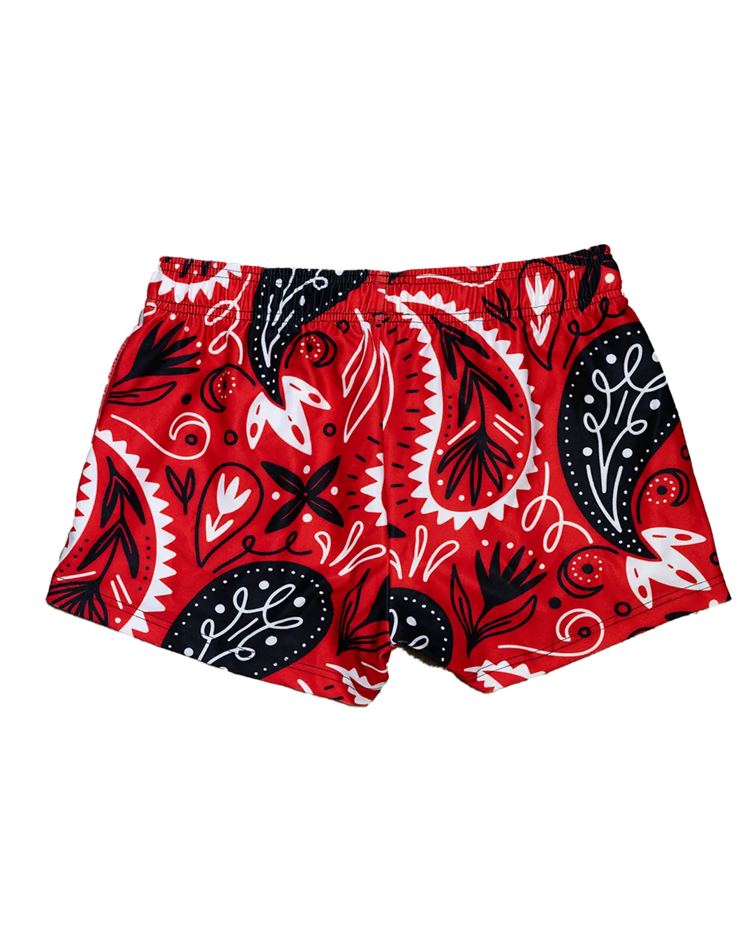 Bandana Women's Gym Short (3" Inseam) - Red