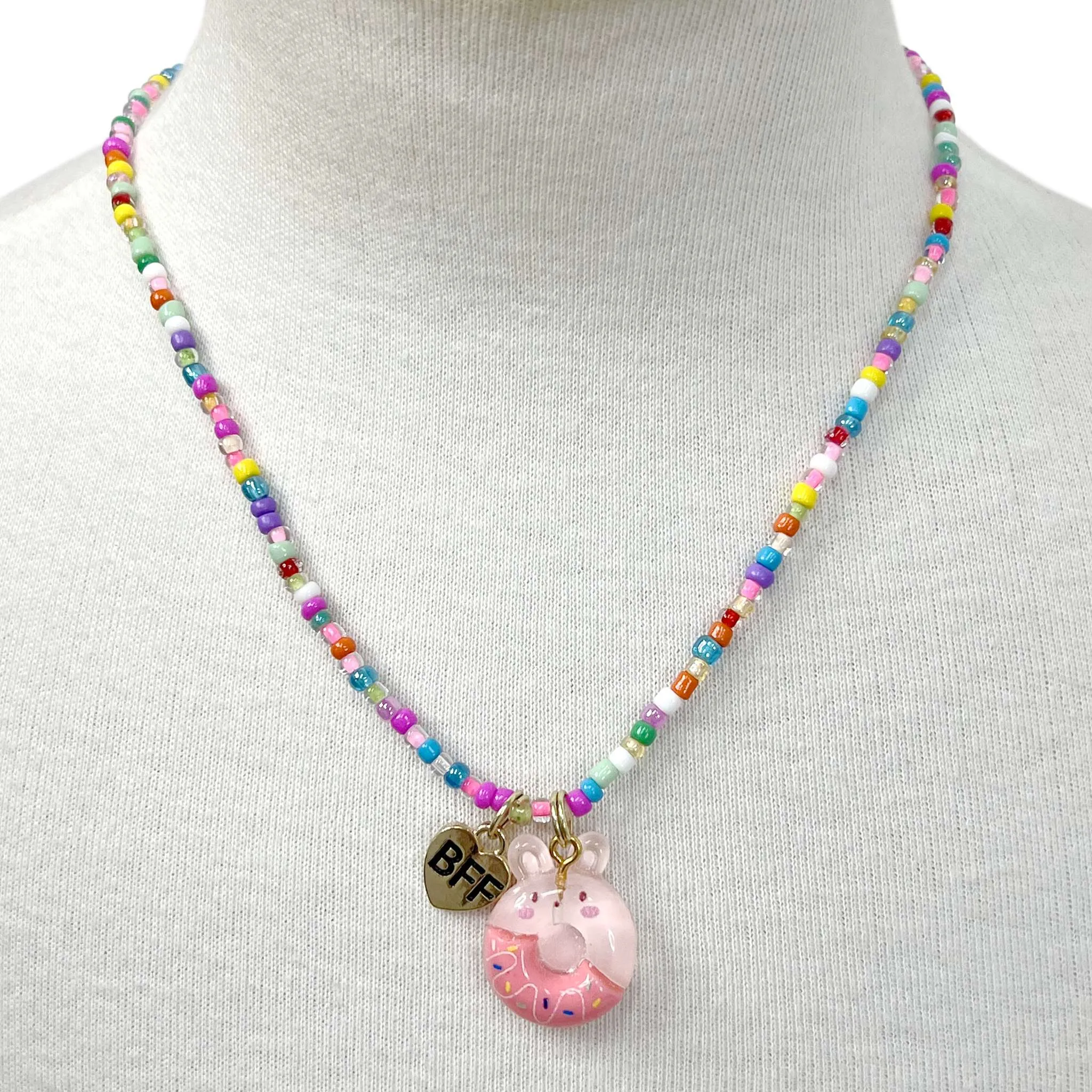 BFF Donut Necklace Set