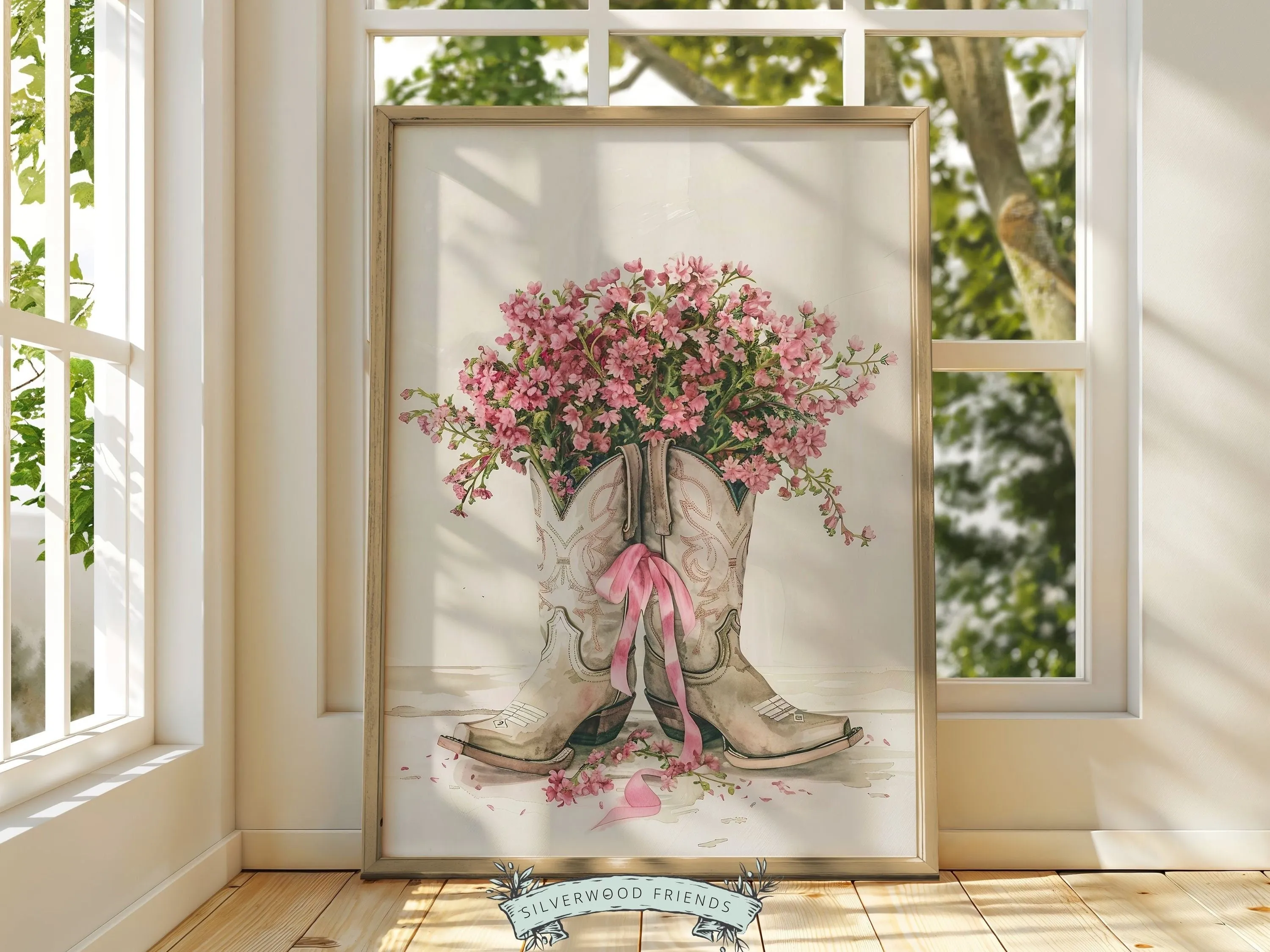 Cowgirl Boots Print - Set of 3