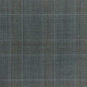 Dark Grey With Fine Orange Prince Of Wales Glen Plaid Windowpane