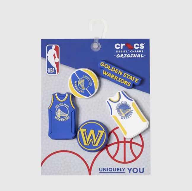 Golden State Warriors NBA 5-Pack Jibbitz Charms