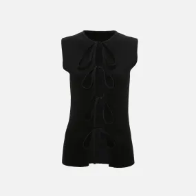 JW Anderson Bow Tie Tank Top - Black