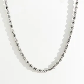 Kassidy Thick Rope Chain in Silver (Unisex)