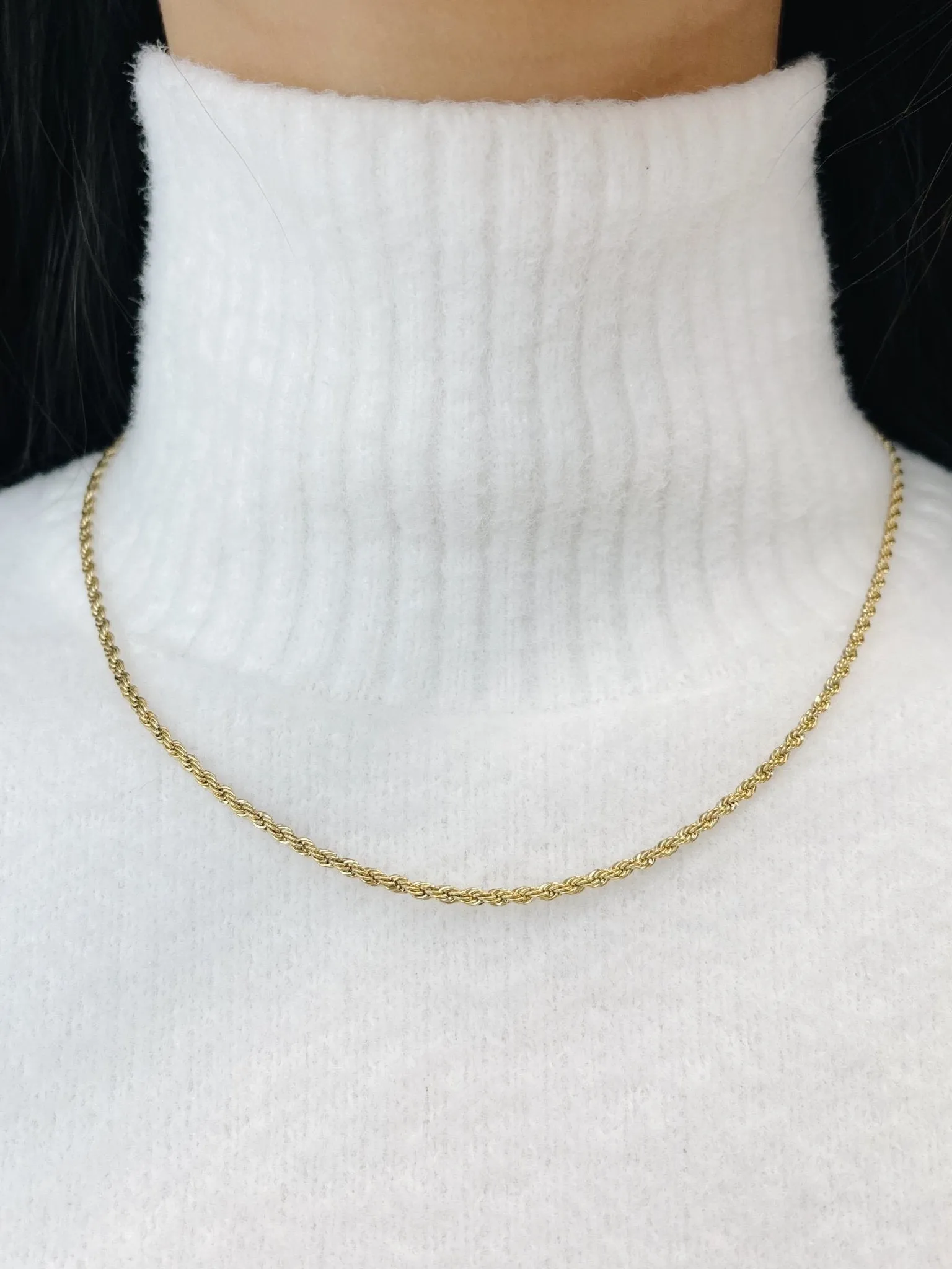 Kassidy Thin Rope Necklace (Unisex)