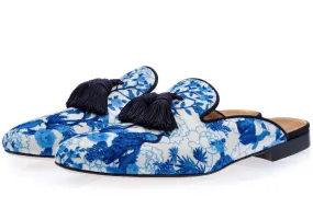 LOUIS CHINOISE NAVY MULES