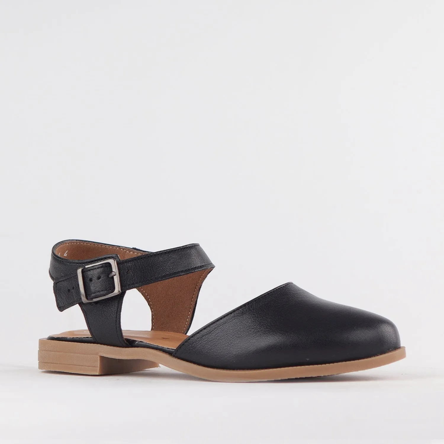 Mary Jane Sandal in Black - 12344