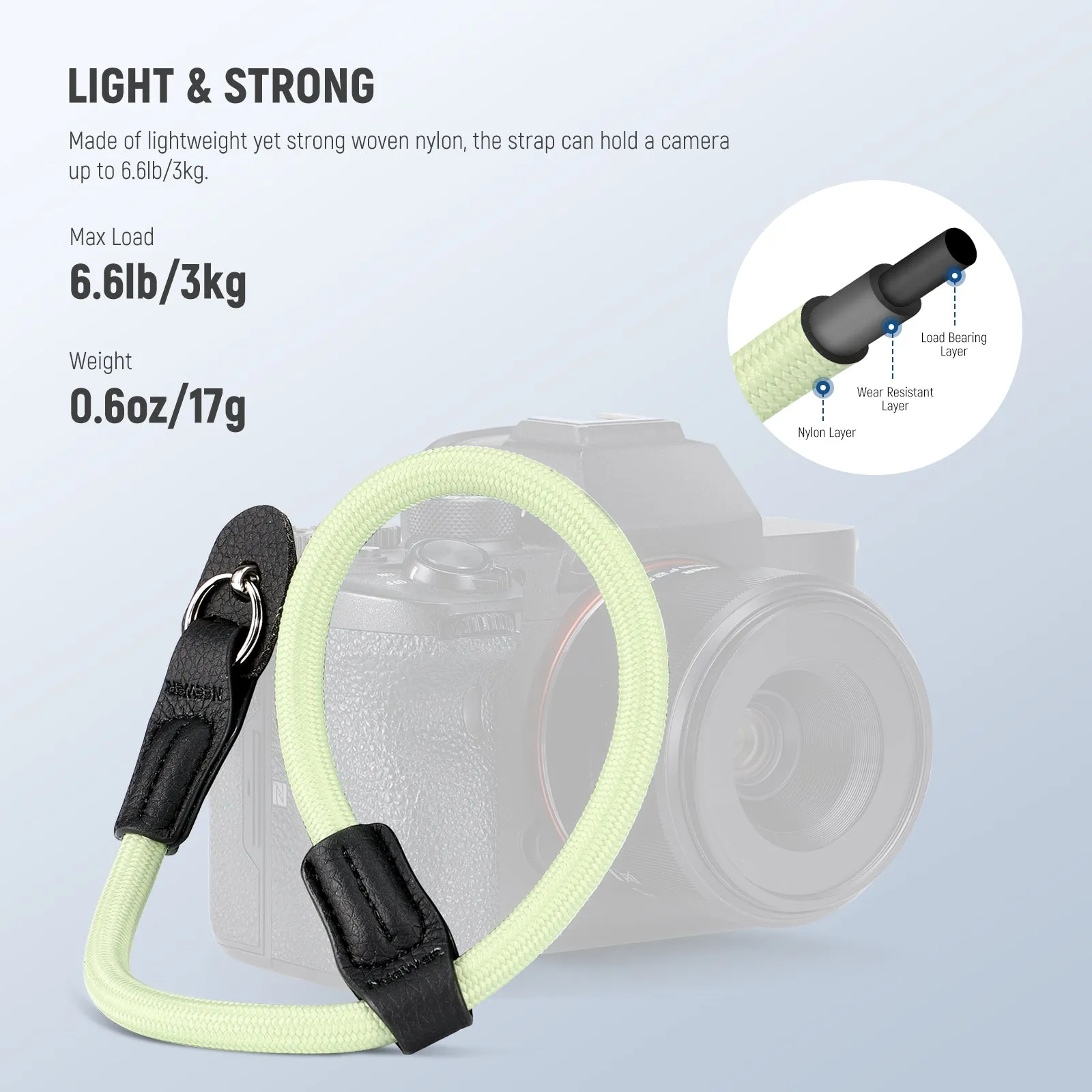 NEEWER CA092 Adjustable Camera Wrist Strap