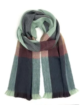 NEW! Alpaca Plaid Scarf - Twilight