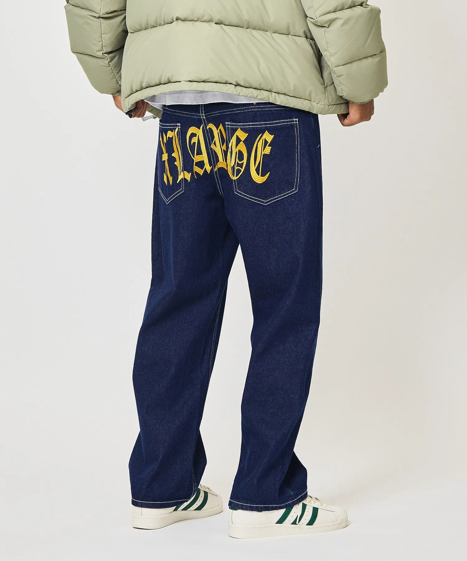 OLD ENGLISH LOGO DENIM PANTS