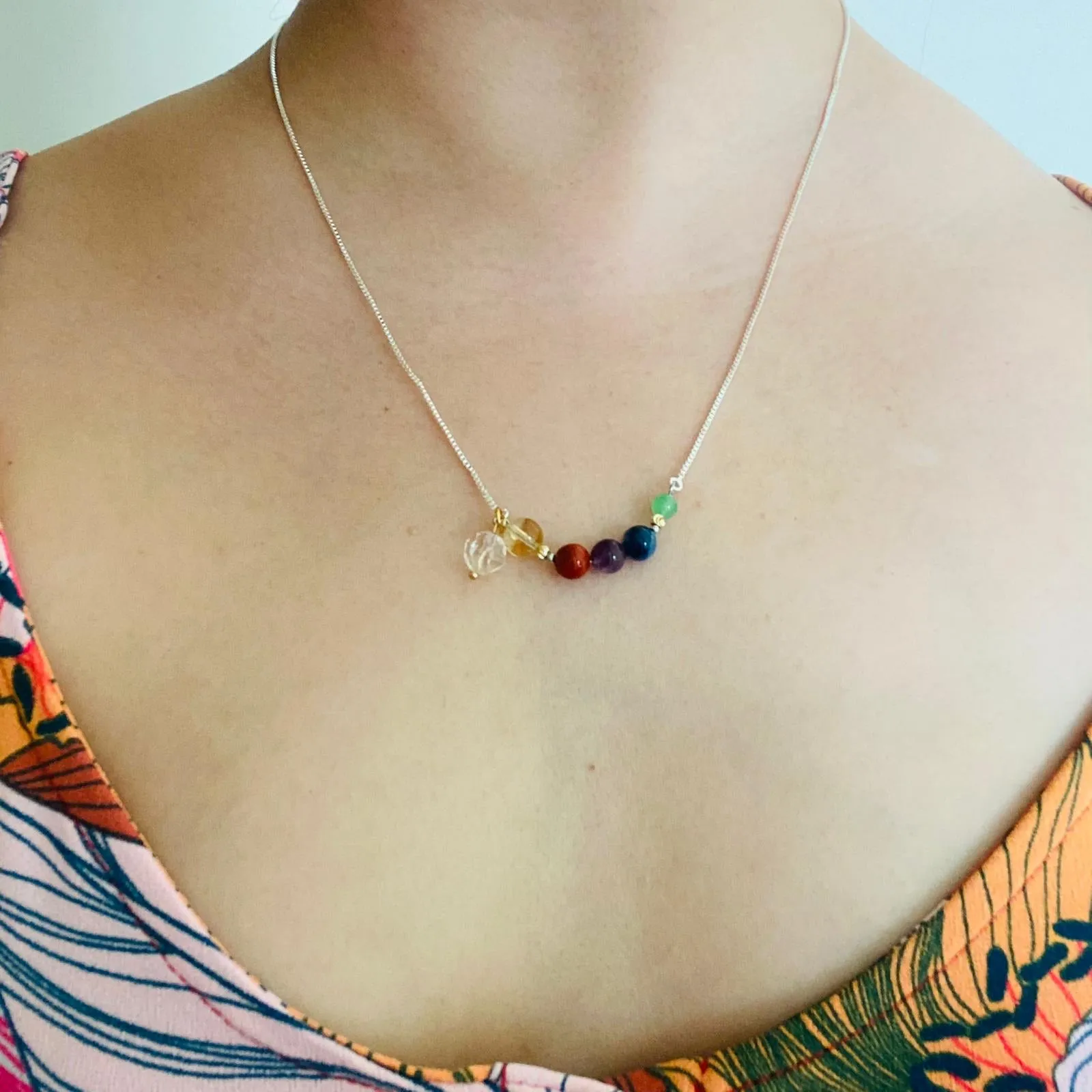 Rainbow Shooting Star Necklace