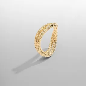 Rope Wrap Ring (Gold)