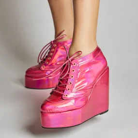 Sneaker Wedges (Pink)