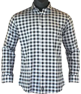 The Titan - Grey Plaid Long Sleeve