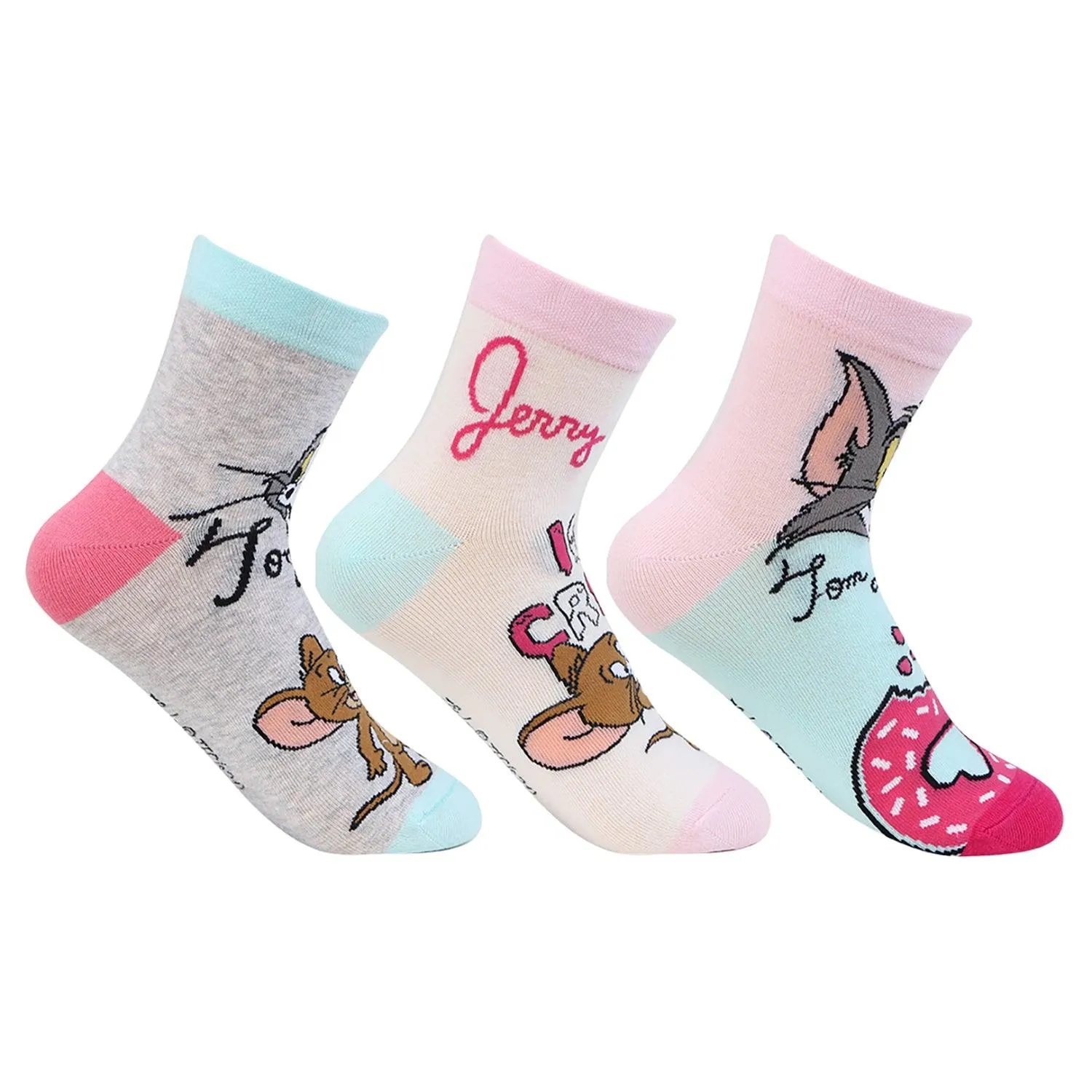 Tom & Jerry Socks for Women - Pack of 3